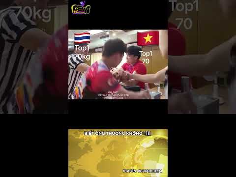 Vietnam vs Thailand || Vật tay 70 kg TAY TRÁI, 