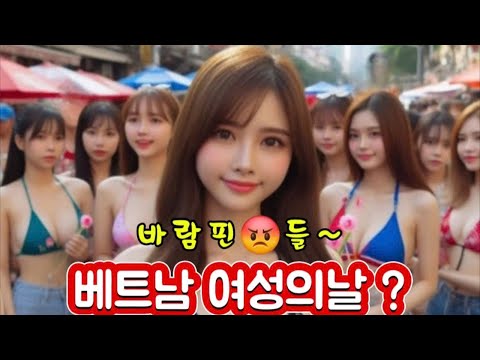 🆘️구독자 요청 🆘️베트남 여성의날❓바람피는 제일 나쁜❌들은~🤬, 