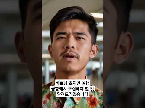 베트남 호치민 여행 공항에서 주의사항, 