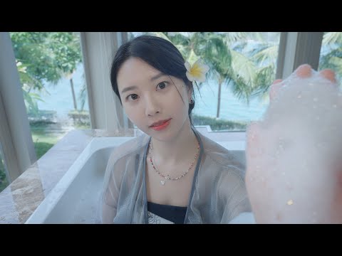 ASMR 오션뷰에서 받는 베트남 거품 스파 롤플레이 asmr 🫧🌊면도와 마사지까지! | Spa Massage Shop ROLEPLAY ASMR in Vietnam, 