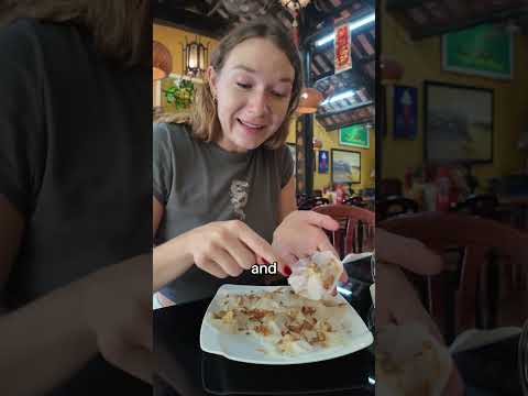 Trying White Rose Dumplings in Hoi An!, Vietnam! 🇻🇳 A local specialty! #streetfood, 