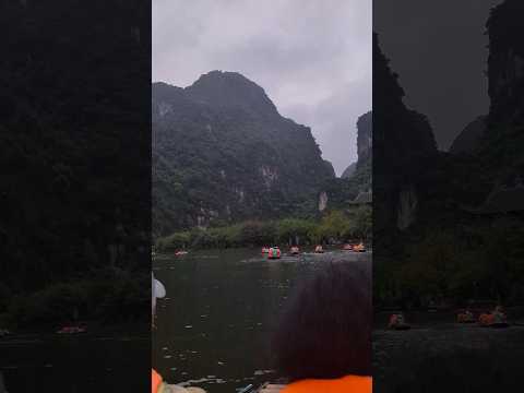 Scenes straight out of Kong skull Island along Trang An in Vietnam, 